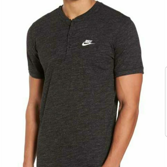 Nike | Shirts | Grey Nike Henley Tshirt 